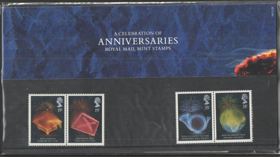 (image for) 1989 Anniversaries Royal Mail Presentation Pack 198